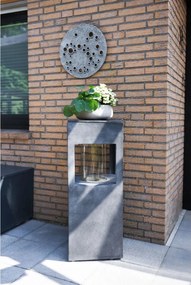 Dekoračná miska PERA, sklolaminát, Ø 27 cm, béžová