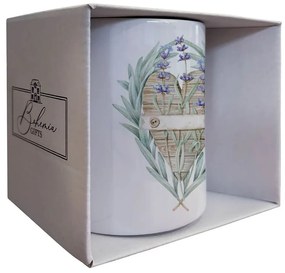 Bohemia Gifts Keramický hrnček Levanduľa, 350 ml