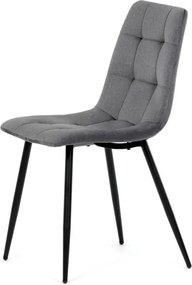 Jedálenská stolička zamatová, sivá DCL-X7015 GREY2