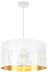 Závesné svietidlo Asti0, 1x biele PVC tienidlo, (fi 35cm), g, w