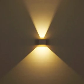 Globo 34168SA - LED vonkajšie nástenné svietidlo VERONIKA 2xLED/3W/230V IP54