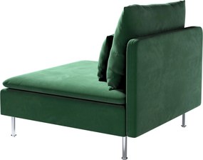 Poťah na 1 sed. diel Söderhamn farba produktu zelená látka lesklá, zamatová