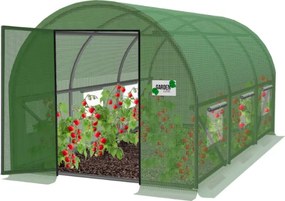 Záhradný fóliovník EXTRA 2 x 3 m s dverami na pántoch