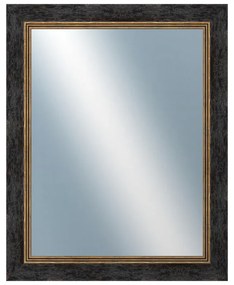 DANTIK - Zrkadlo v rámu, rozmer s rámom 40x50 cm z lišty CARRARA hnedočierna (2948)