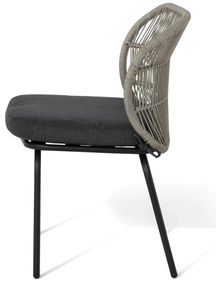 Stolička s textilným výpletom