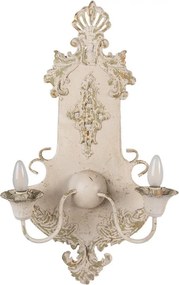 Wall Light 40x18x70 Cm Beige Green Metal - 40*18*70 cm E14/ma* 2*25W