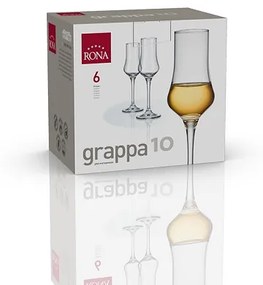 Rona GRAPPA poháre na destiláty 100 ml, 6 ks