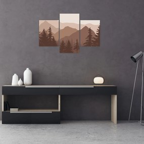 Obraz - Hnedé pohorie N⁰2 (90x60 cm)