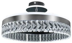 LED Stmievateľný prisadený luster LED/75W/230V 3000-6500K chróm + diaľkové ovládanie