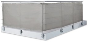 Balkónová clona a ochrana proti vetru, sivá