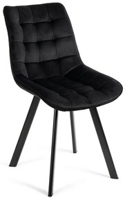 Noela Zamatová jedálenská stolička BELLA čierna
