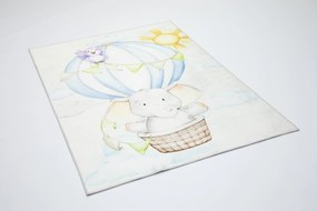 Detský koberec KIDS 2403139N obdĺžnikový – mäkký polyester Rozmer: 80x150 cm