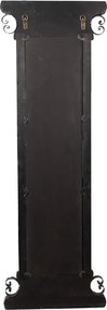 Modro-hnedé antik drevené nástenné zrkadlo Mirael - 45*4*131 cm