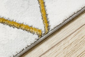 Behúň EMERALD 1014 Glamour exclusive, kocka, krémový - zlatý