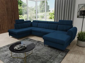 Rohová sedačka U Potazuro XL (modrá) (s úl. priestorom) (p)