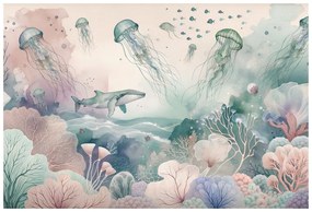 Fototapeta podmorský svet v pastelových farbách