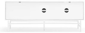 Biely TV stolík 140x52 cm Punto - Teulat