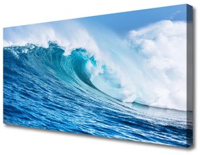 Obraz Canvas Vlny more nebo mraky 120x60 cm