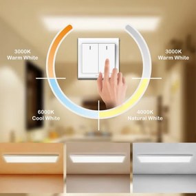 Brilagi - LED kúpeľňové svietidlo FRAME LED/50W/230V 3000/4000/6000K IP44 biela