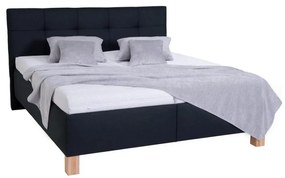 Čalúnená posteľ s matracom a úložným priestorom MARIA 180x200 cm antracit