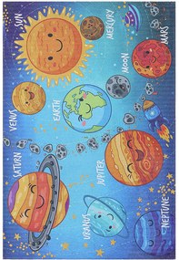 Koberce Breno Kusový koberec TORINO KIDS 230/solar system, viacfarebná,80 x 120 cm