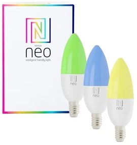 Immax NEO 07716CDO -SADA 3xLED RGB Stmievateľná žiarovka E14/6W/230V Wi-Fi Tuya+DO