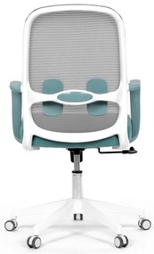 Autronic BONTEC Kancelárska stolička, hojdací mechanizmus, modrá látka, KA-S425 BLUE Farba: Šedá