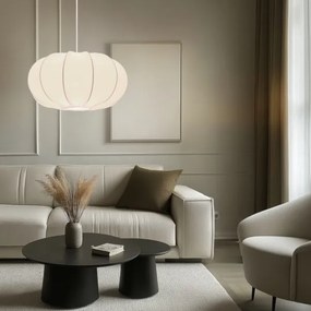 Závesný luster CAFEE 1×E27, max. 40 W, 230 V, Ø 52 cm, biela