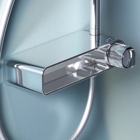 Sprchový systém AM.PM X-Joy F0785A600 s poličkovou batériou, chróm