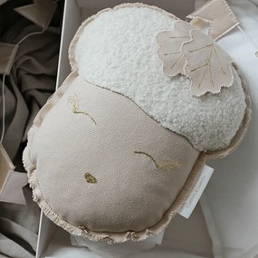 Závesná dekorácia dubový orech púdrovo ružová 23x29x10cm