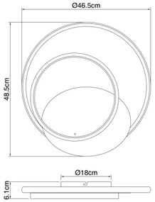 Globo 48438-36 - LED Stmievateľné stropné svietidlo RODAN LED/36W/230V + DO