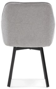 Otočná jídelní židle JACK světle šedá