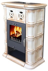 Krbové kachle Jena II Cremebrown 7 kW