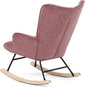 Autronic, AK-373 PINK2, Moderné hojdacie kreslo v elegantnom ružovom prevedení
