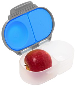 Desiatový box malý - modrý/sivý