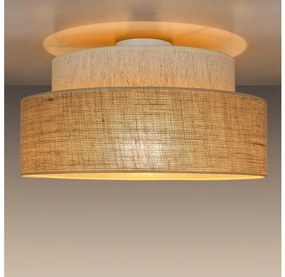 Stropné svietidlo BOHO 1xE27/60W/230V pr. 40 cm krémová/béžová