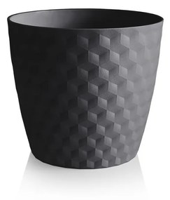 Ruby matt recyklovaný kvetináč 36 cm, antracit, 36 cm