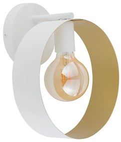 Nástenné svietidlo HAPPY 1xE27/60W/230V biela/zlatá