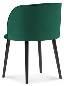 Zelená Zamatová stolička Aurora dĺžka 55 × šírka 56 × výška 80 cm WINDSOR & CO