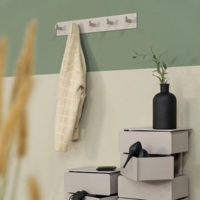 Sivo-béžový kovový nástenný vešiak Leatherman – Spinder Design