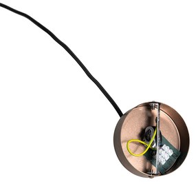 Dizajnové závesné svietidlo tmavá bronz - Tubo