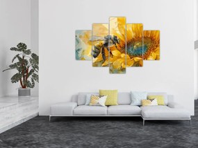 Obraz - Včielka, akvarel (150x105 cm)