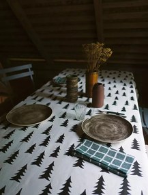 Fine Little Day Plátený obrus Gran Black 147x147 cm