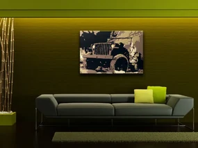 Ručne maľovaný POP Art obraz JEEP | rôzne rozmery