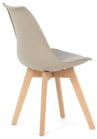 Autronic -  Židle jídelní, cappuccino plast, CT-X7055 CAP