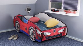 TOP BEDS Detská auto posteľ Racing Car Hero - Spider Car 140cm x 70cm - 5cm