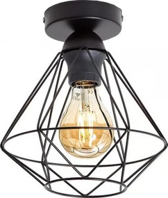 Stropné svietidlo 1xE27/40W/230V čierne