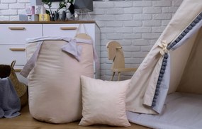 Detský kôš na hračky SOFT - BÉŽOVÝ