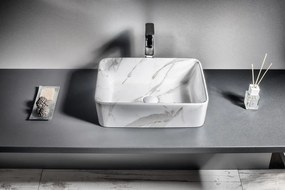 Sapho Sapho, DALMA keramické umývadlo 48x13x38 cm, carrara, MM517