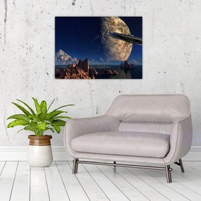Obraz - Prílet mimozemšťanov (70x50 cm)
